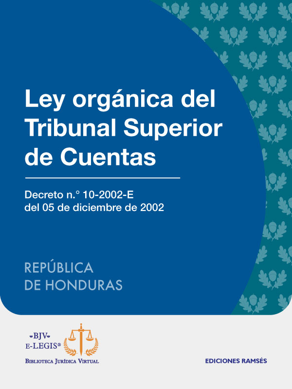 Ley Orgánica del Tribunal Superior de Cuentas