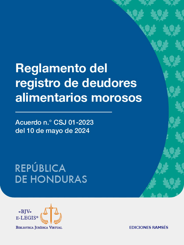 Reglamento del registro de deudores alimentarios morosos