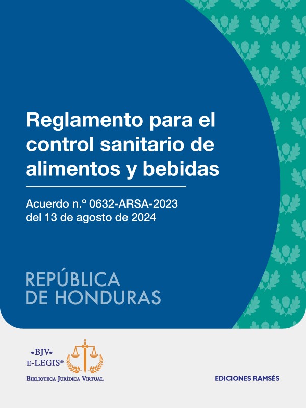 Reglamento para el control sanitario de alimentos y bebidas